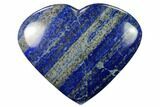 Polished Lapis Lazuli Heart - Pakistan #170954-1